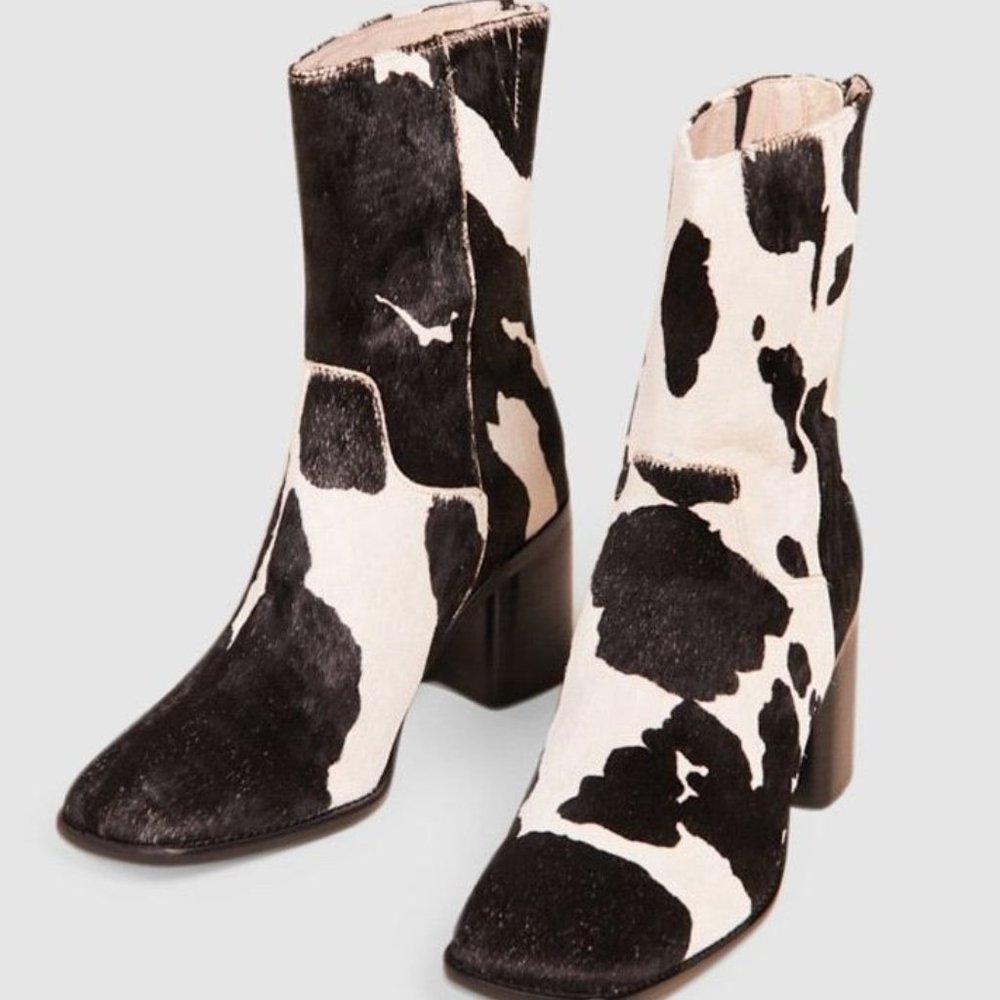 Cowhide Ankle Boot by INTENTIONALLY BLANK